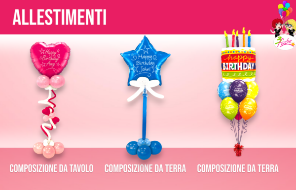 Allestimenti con pesi